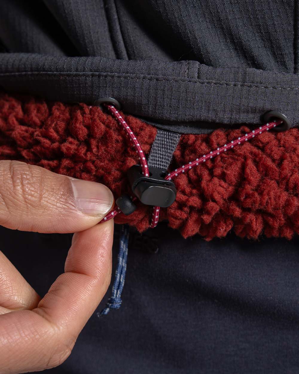 Dark Iron coloured Craghoppers Mens Selside Jacket on close up 