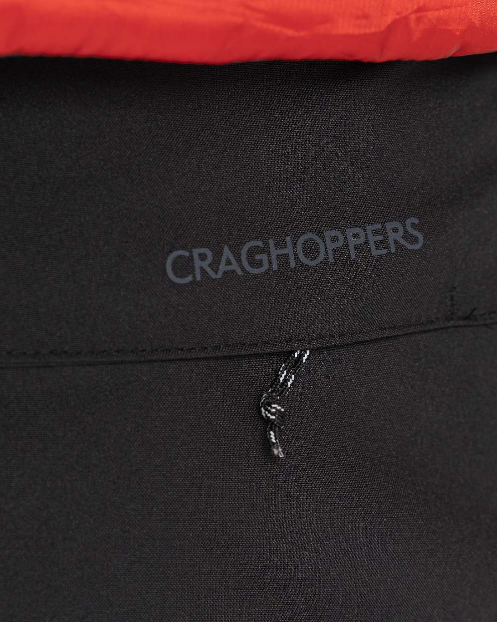 Black coloured Craghoppers Steall II Thermo Waterproof Trousers on white background 
