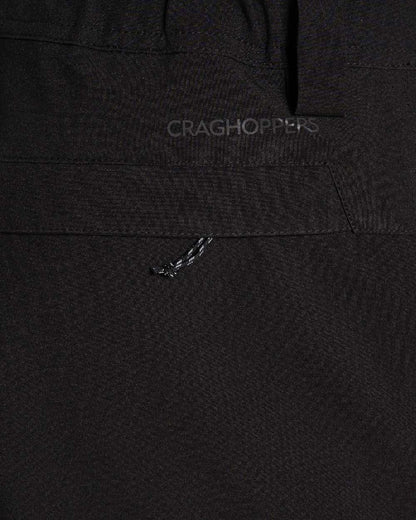 Black colour Craghoppers Steall Pro Thermo Waterproof Trouser on close up 