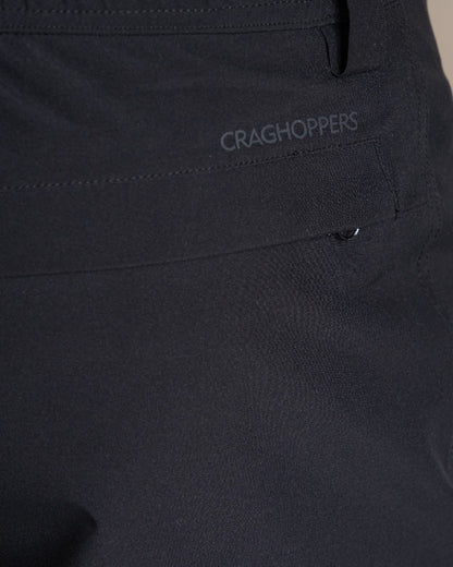 Black coloured Craghoppers Stefan Pro Waterproof Trouser on beige background 