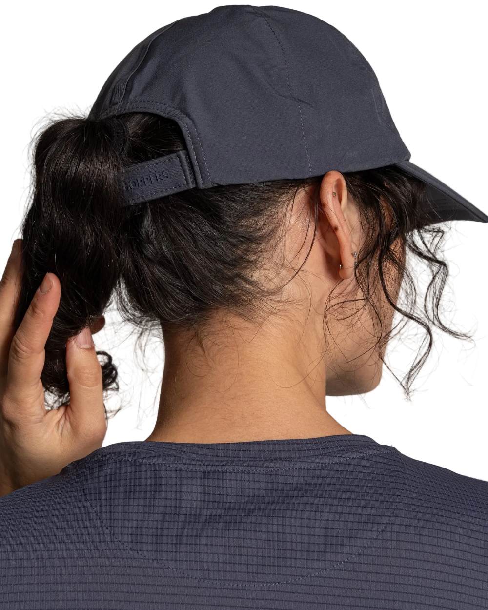 Anthracite coloured Craghoppers Waterproof Cap on white background 