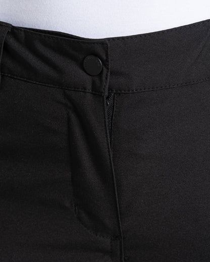 Black coloured Craghoppers Womens Airedale II Waterproof Trousers on white background 