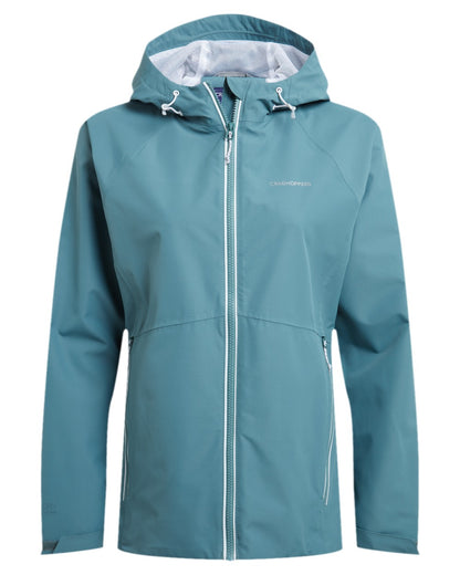 Atlantic Coloured Craghoppers Womens Brielle Waterproof Jacket on white background 
