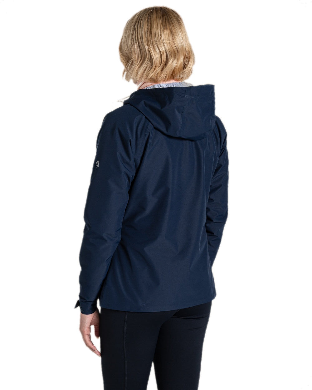 Blue Navy Coloured Craghoppers Womens Brielle Waterproof Jacket on white background 