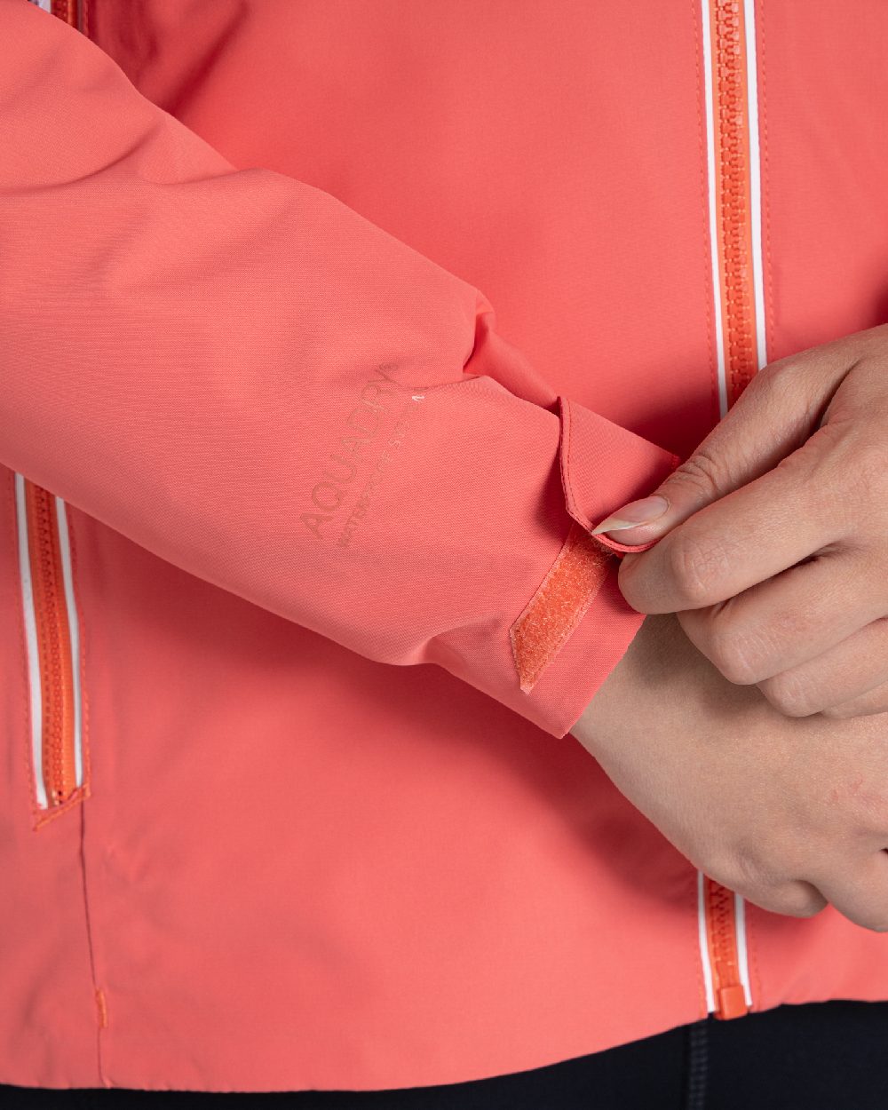 Deep Coral Coloured Craghoppers Womens Brielle Waterproof Jacket on white background 