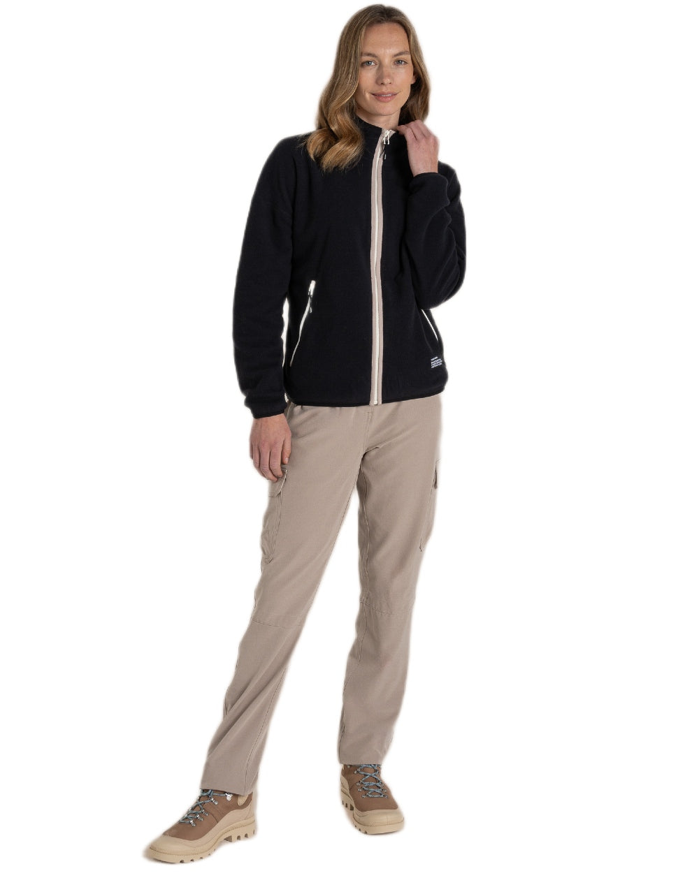 Craghoppers Womens CO2 Renu Full Zip Fleece Jacket on white background 