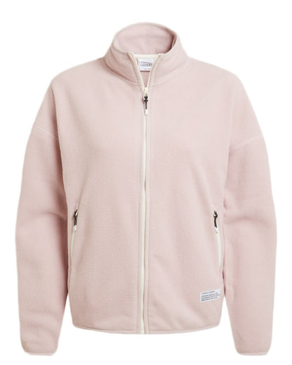 Dusky Carnation Craghoppers Womens CO2 Renu Full Zip Fleece Jacket on white background 