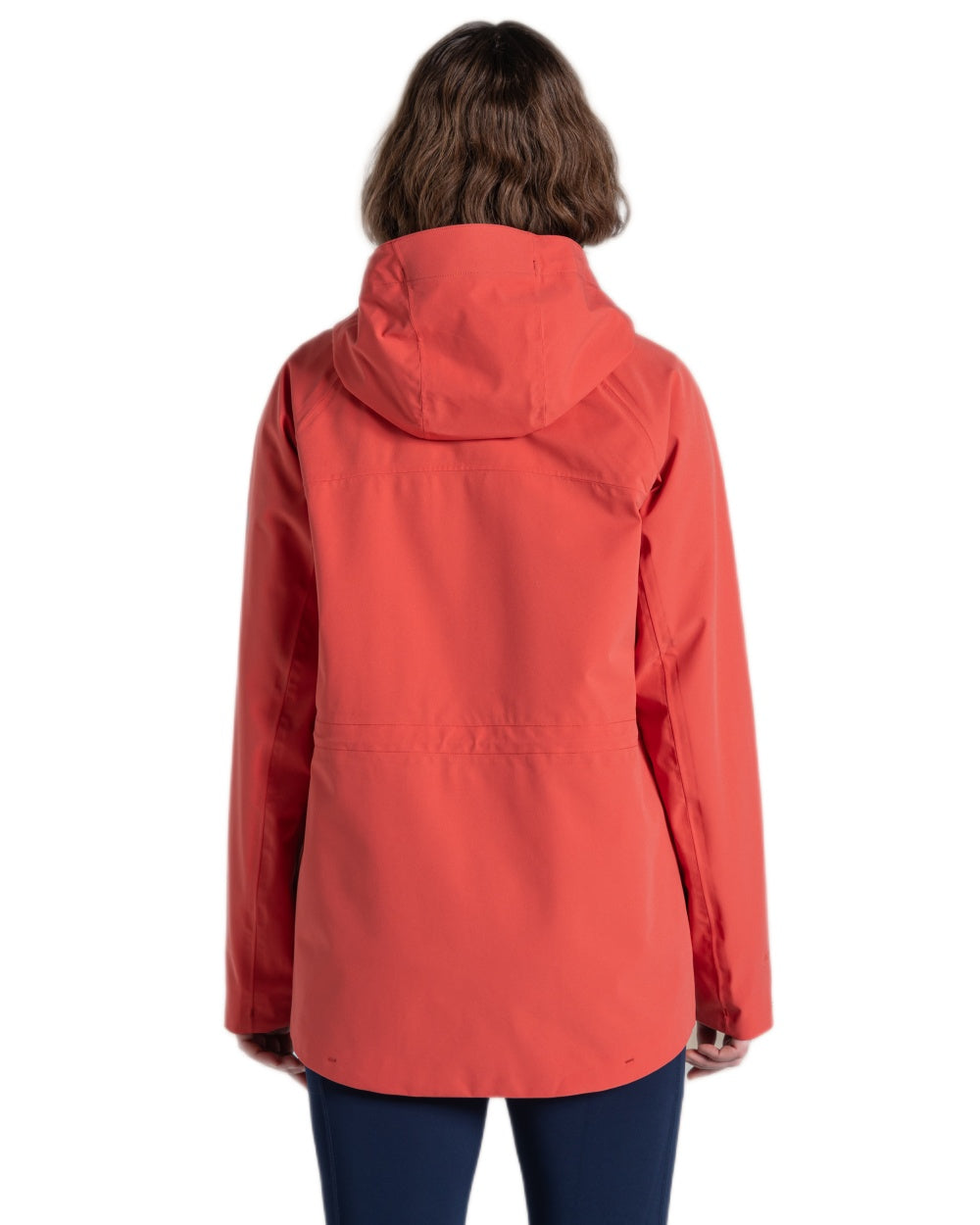 Compote Red coloured Craghoppers Womens Caldbeck II Waterproof Jacket on white background 