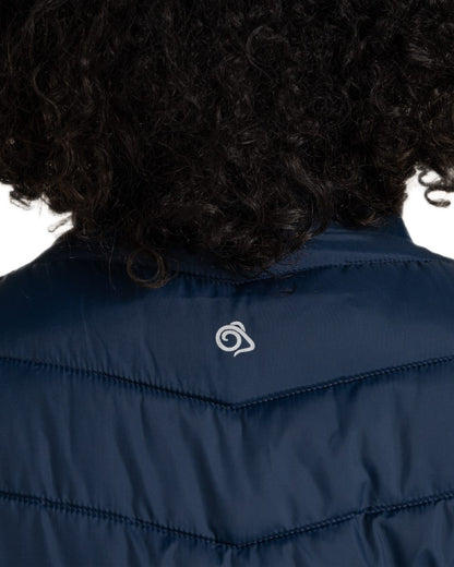 Blue Navy Coloured Craghoppers Womens Compresslite IX Insulating Vest on white background 