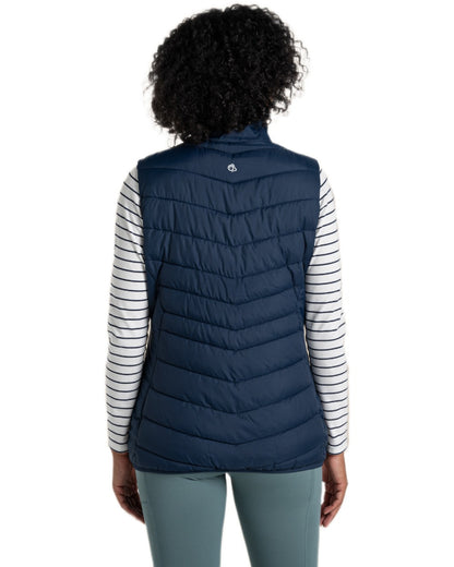 Blue Navy Coloured Craghoppers Womens Compresslite IX Insulating Vest on white background 