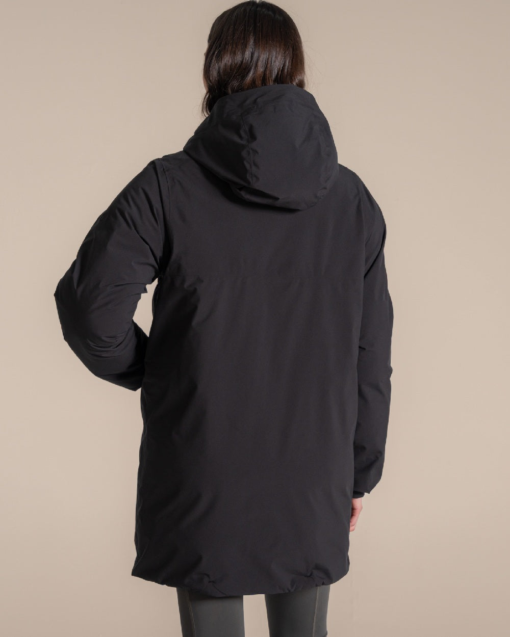 Black coloured Craghoppers Women Helena Jacket on beige background 