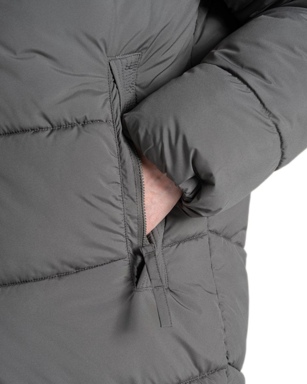 Nori Green coloured Craghoppers Womens Kendal Jacket on white background 