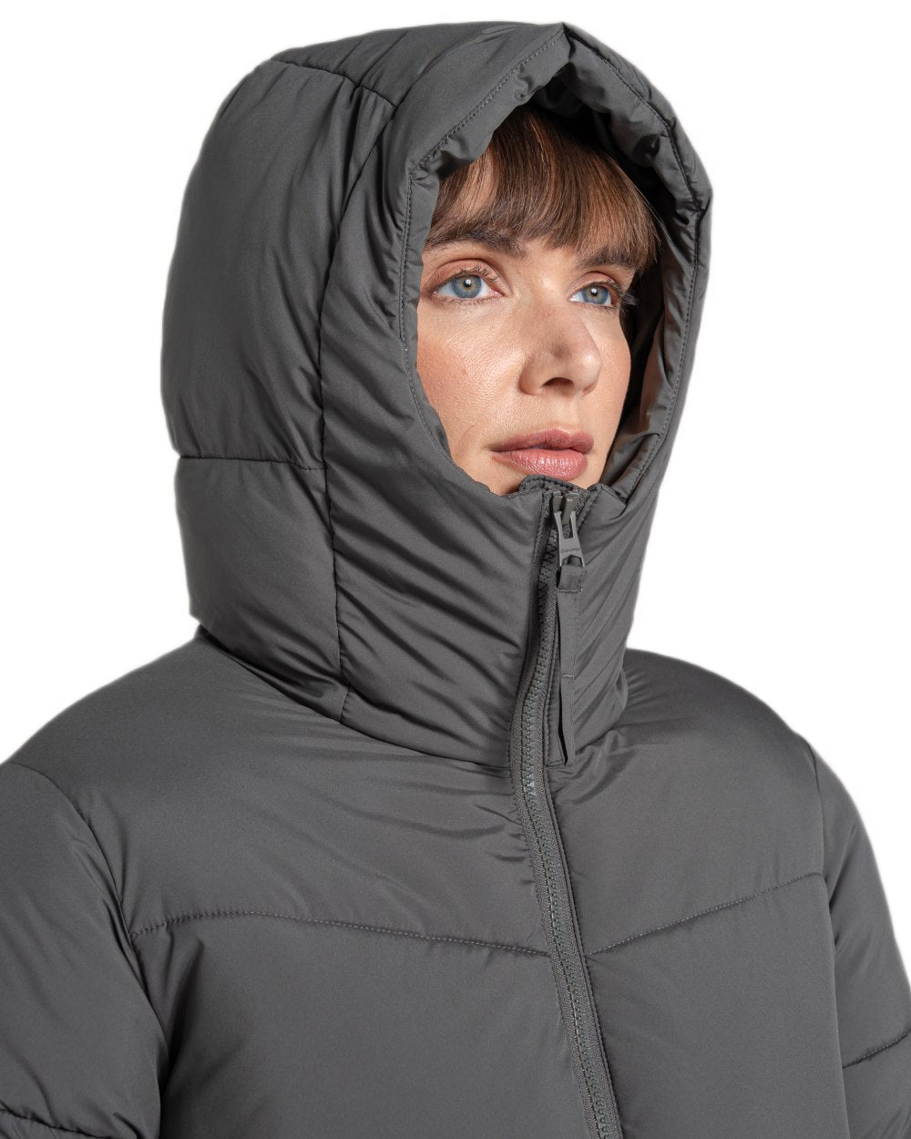 Nori Green coloured Craghoppers Womens Kendal Jacket on white background 