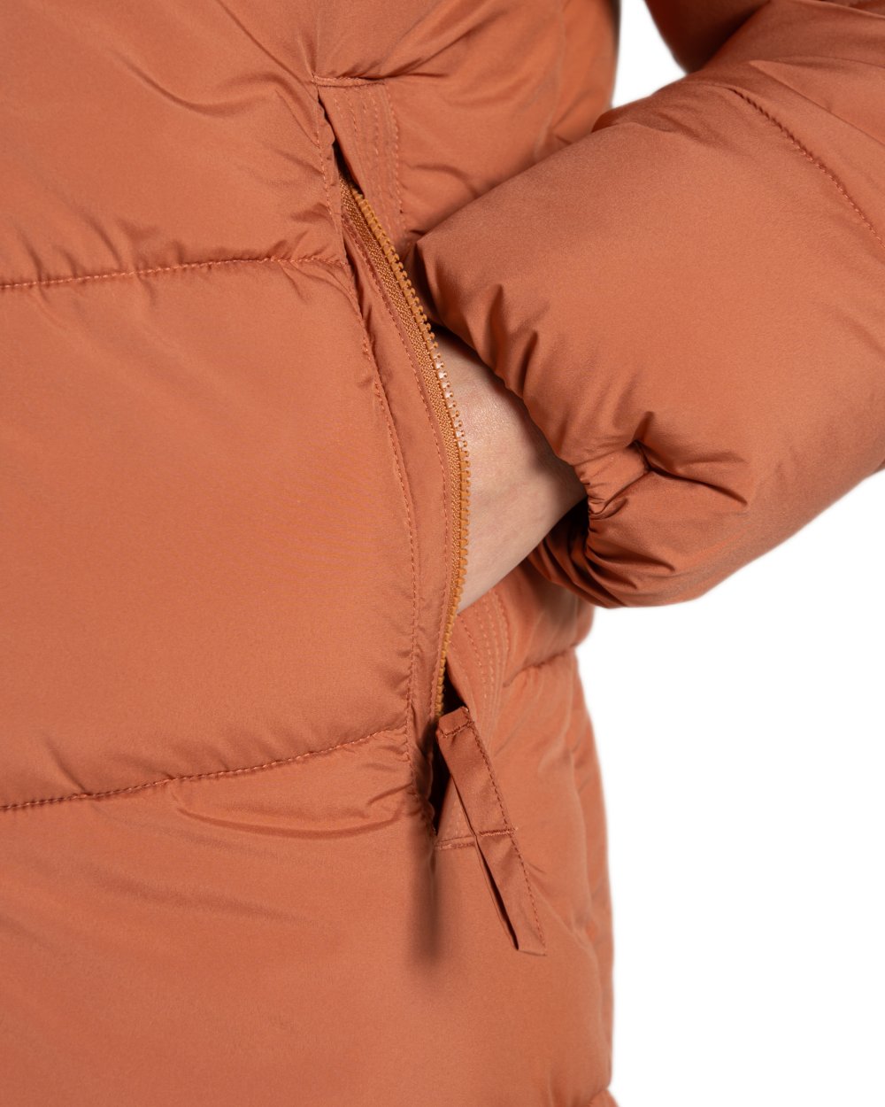 Tawny coloured Craghoppers Womens Kendal Jacket on white background 