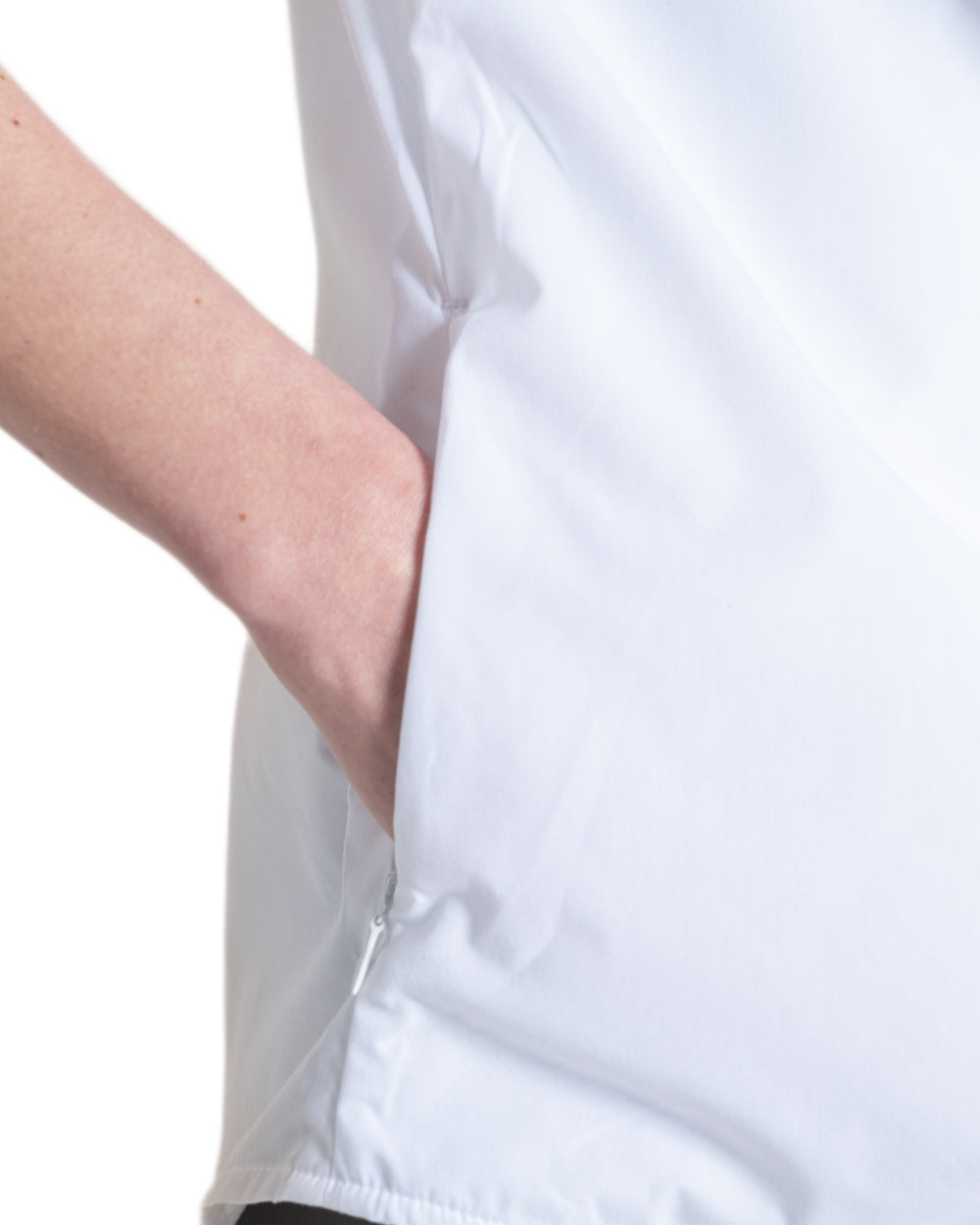 White coloured Craghoppers Womens Kiwi III Long Sleeved Shirt on white background 