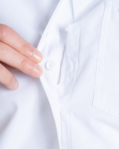 White coloured Craghoppers Womens Kiwi III Long Sleeved Shirt on white background 