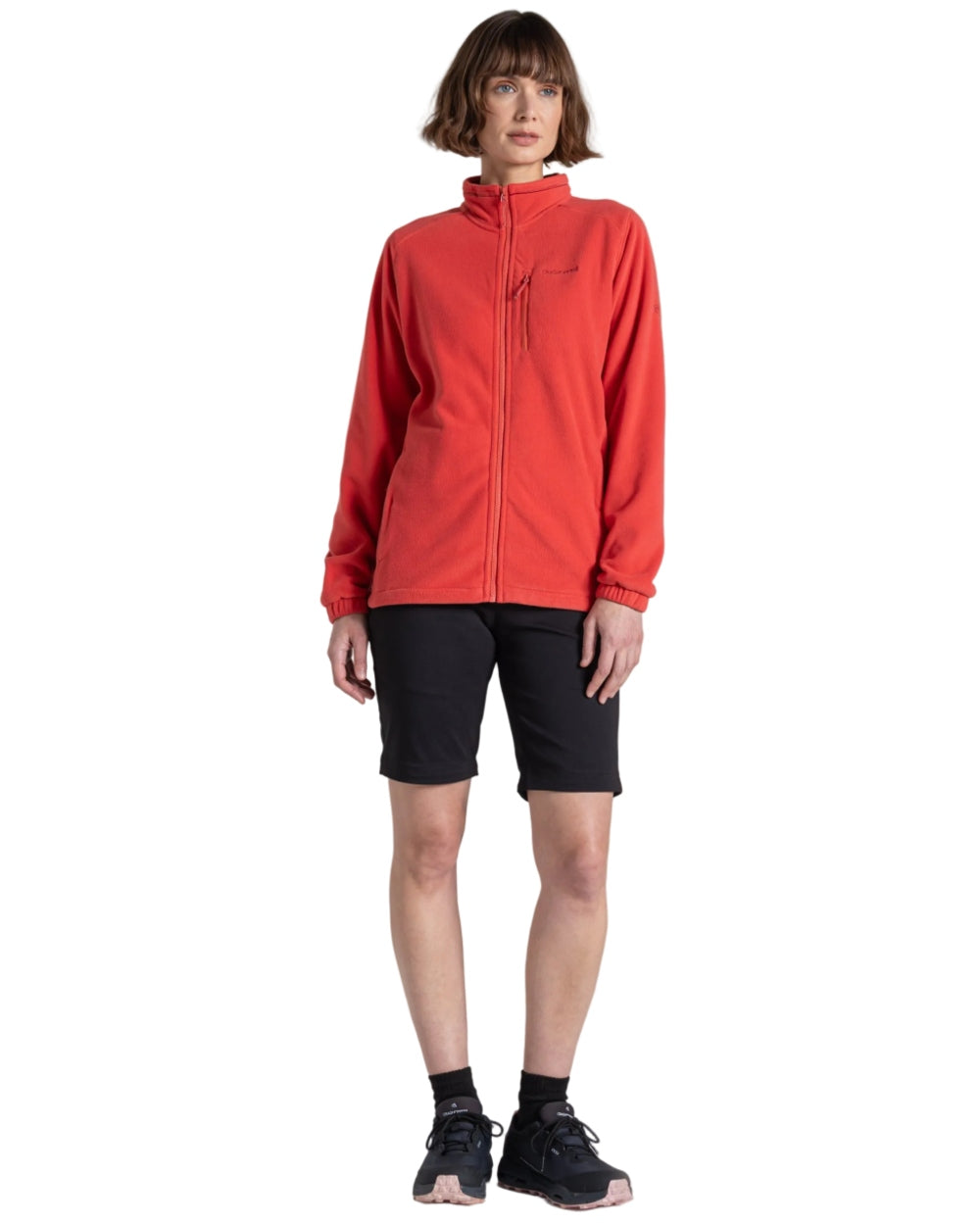 Black coloured Craghoppers Womens Kiwi Pro III Convertible Trousers on white background 