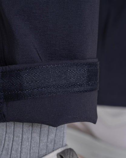 Dark Navy coloured Craghoppers Womens Kiwi Pro III Convertible Trousers on white background 