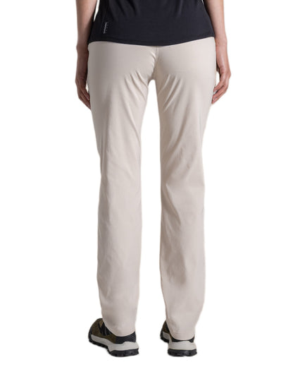 Oyster Coloured Craghoppers Womens Kiwi Pro III Trouser on white background 