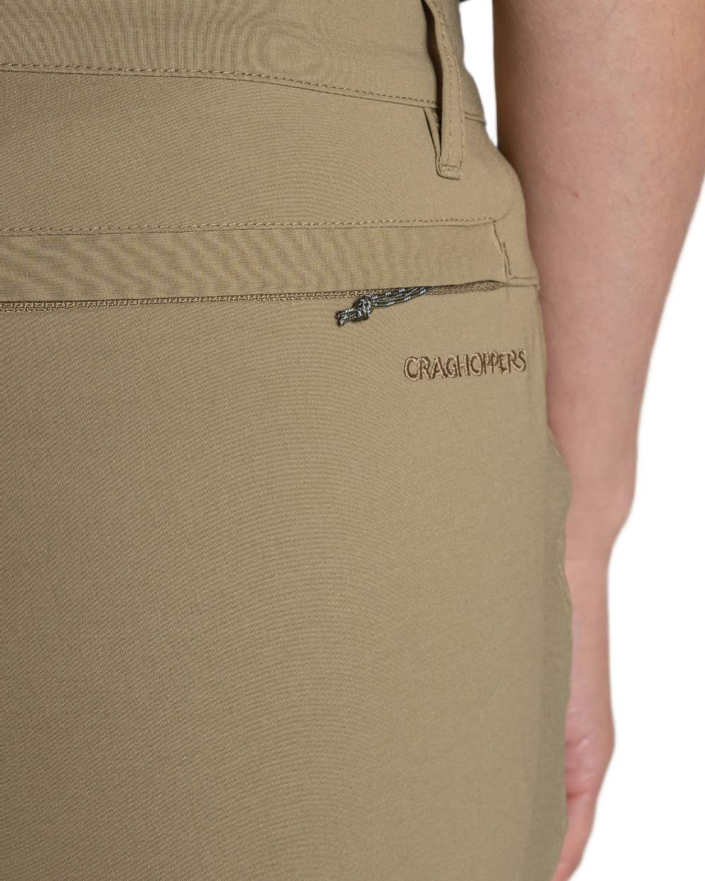Cardamon coloured Craghoppers Womens Kiwi Pro III Shorts on white background 