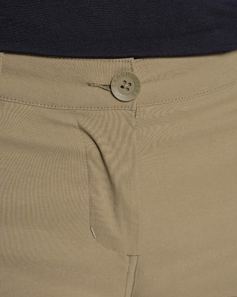 Cardamon coloured Craghoppers Womens Kiwi Pro III Shorts on white background 