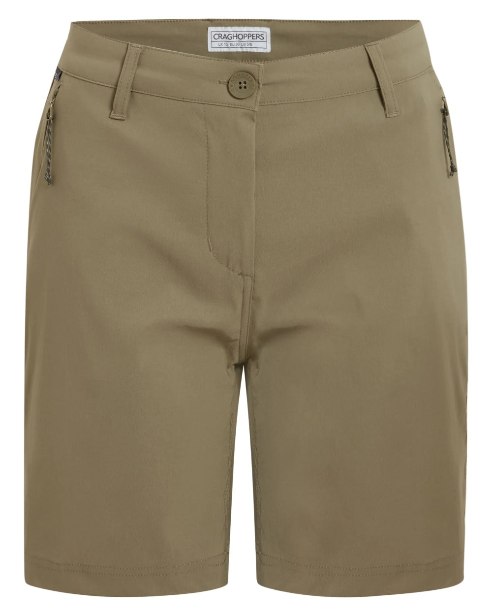 Cardamon coloured Craghoppers Womens Kiwi Pro III Shorts on white background 