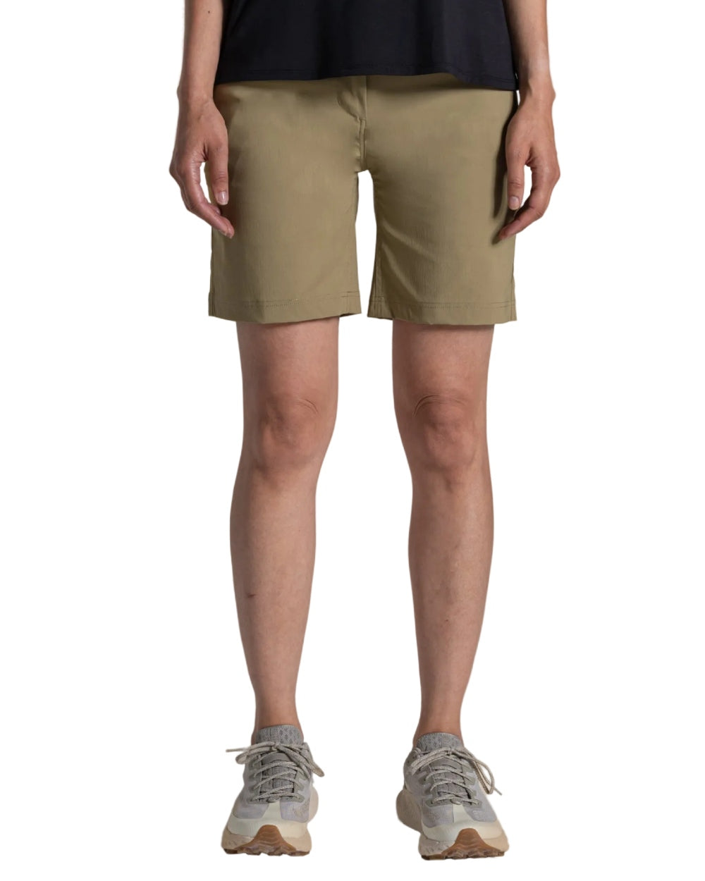 Cardamon coloured Craghoppers Womens Kiwi Pro III Shorts on white background 