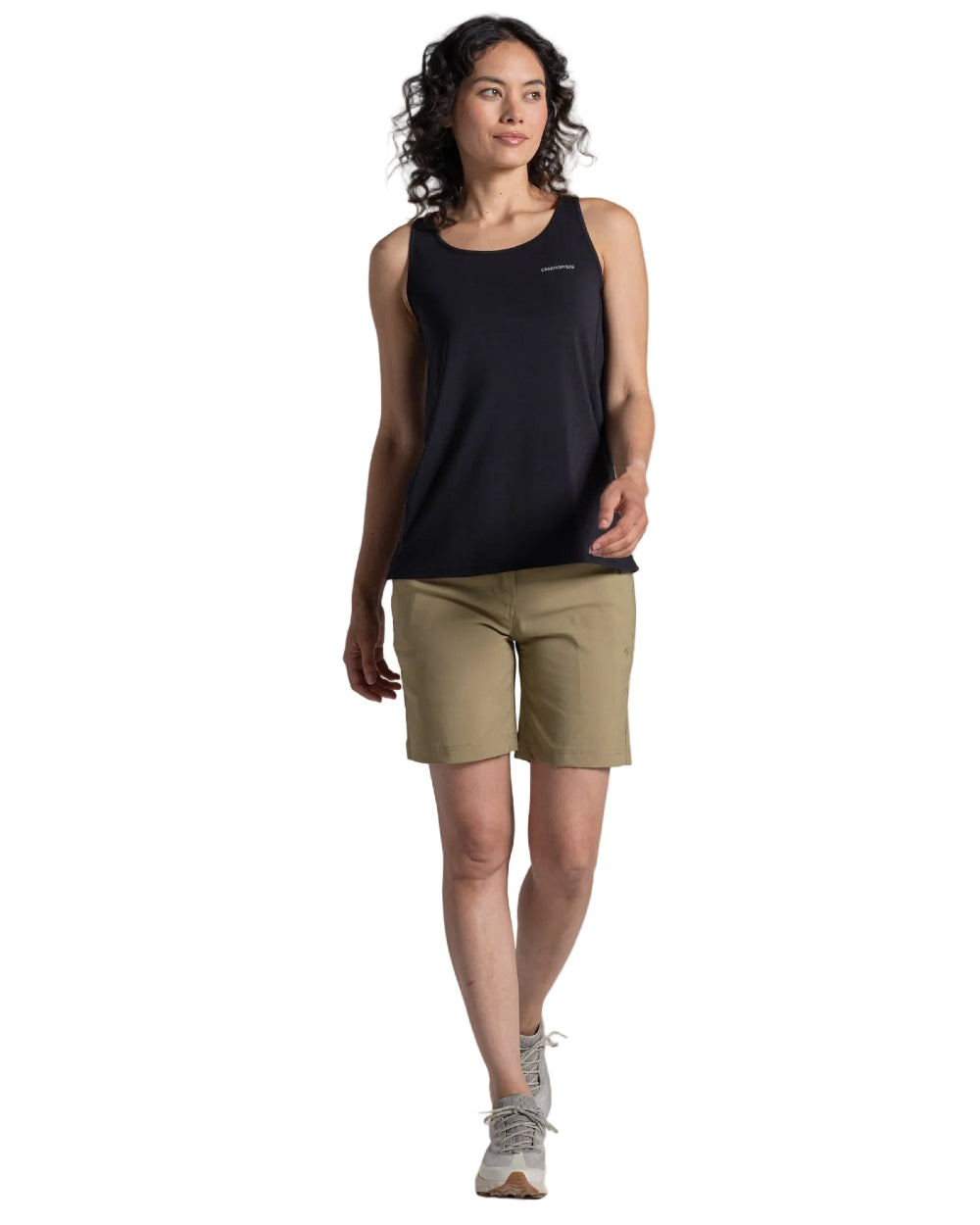 Cardamon coloured Craghoppers Womens Kiwi Pro III Shorts on white background 