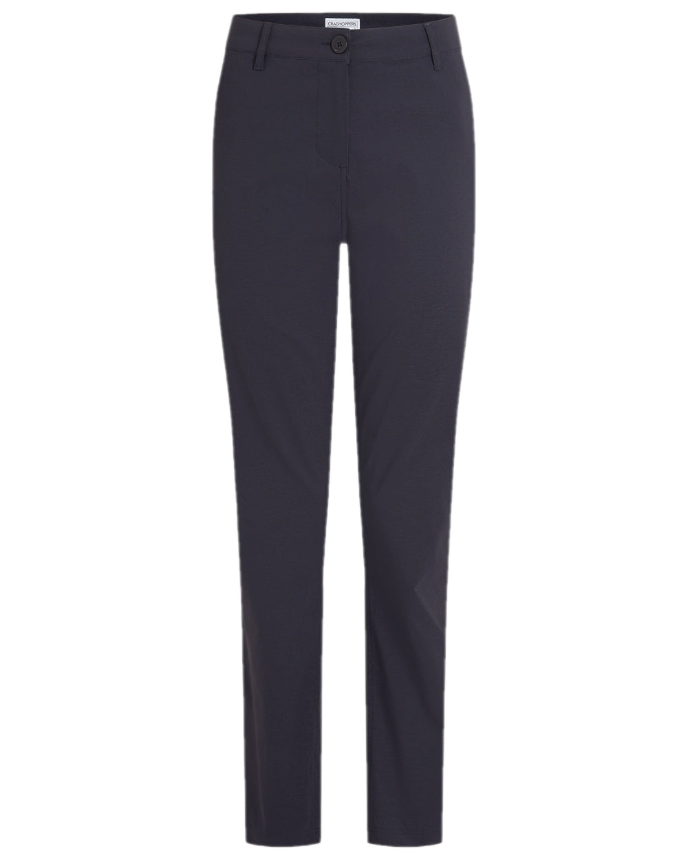 Dark Navy Coloured Craghoppers Womens Kiwi Pro III Trouser on white background 