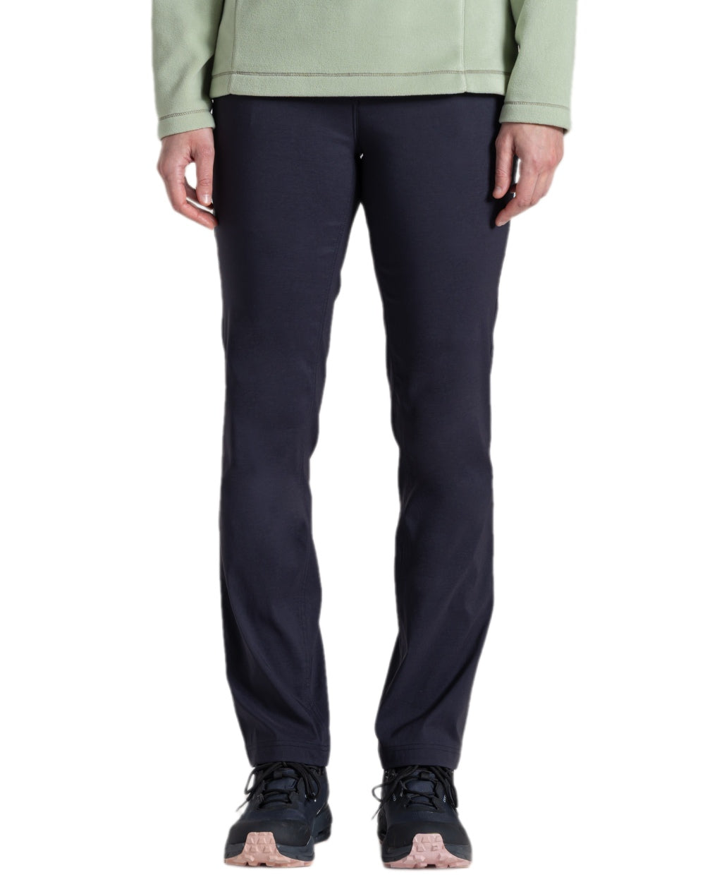 Dark Navy Coloured Craghoppers Womens Kiwi Pro III Trouser on white background 