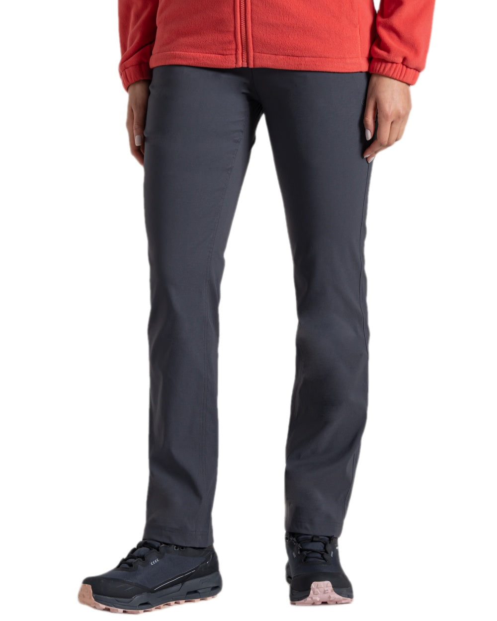 Graphite Coloured Craghoppers Womens Kiwi Pro III Trouser on white background 