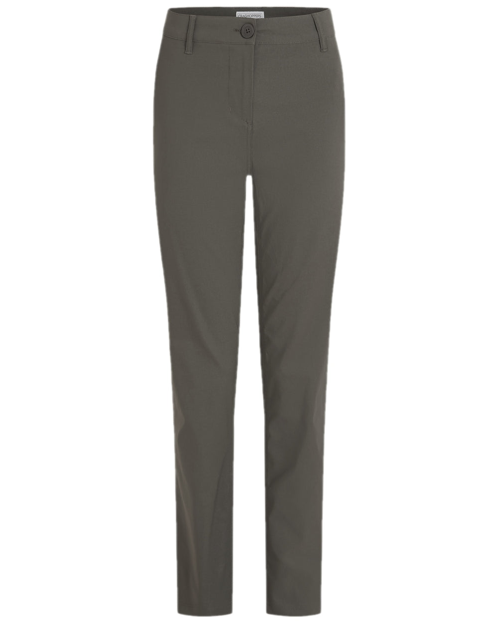 Mid Khaki Coloured Craghoppers Womens Kiwi Pro III Trouser on white background 