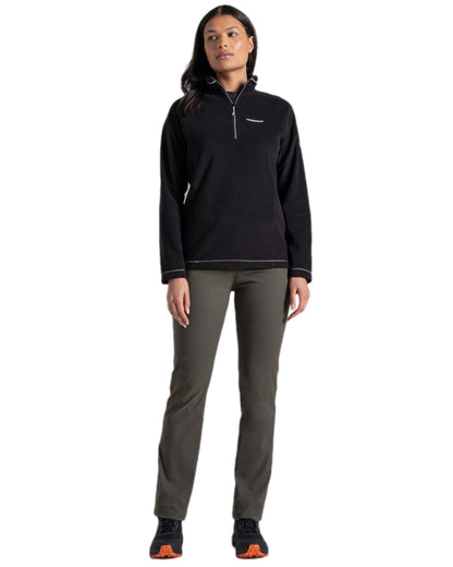 Mid Khaki Coloured Craghoppers Womens Kiwi Pro III Trouser on white background 