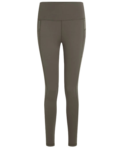 Nori Green Coloured Craghoppers Womens Kiwi Pro Leggings On A White Background 