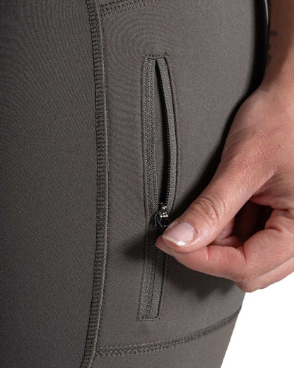 Nori Green Coloured Craghoppers Womens Kiwi Pro Leggings On A White Background 