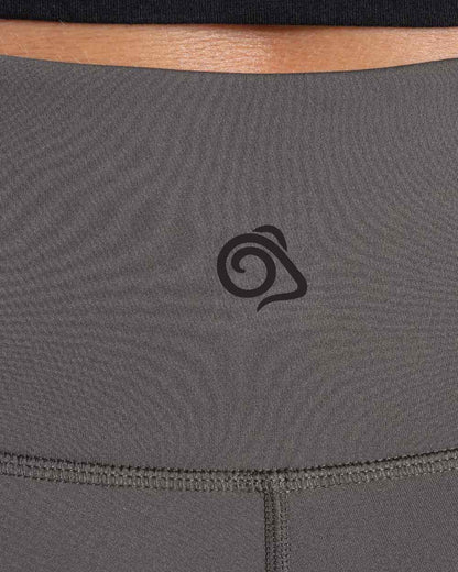 Nori Green coloured Craghoppers Womens Kiwi Pro Thermal Leggings on white background 