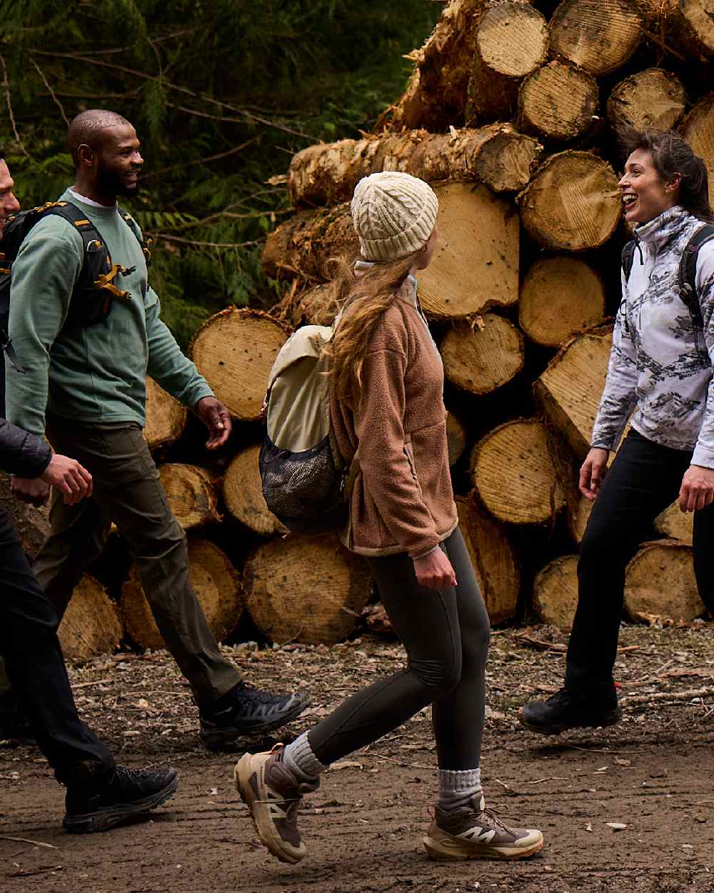 Nori Green coloured Craghoppers Womens Kiwi Pro Thermal Leggings on outdoor background 