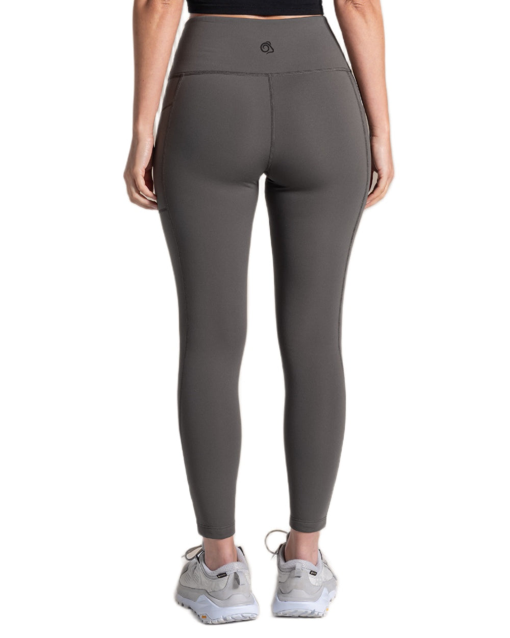 Nori Green coloured Craghoppers Womens Kiwi Pro Thermal Leggings on white background 