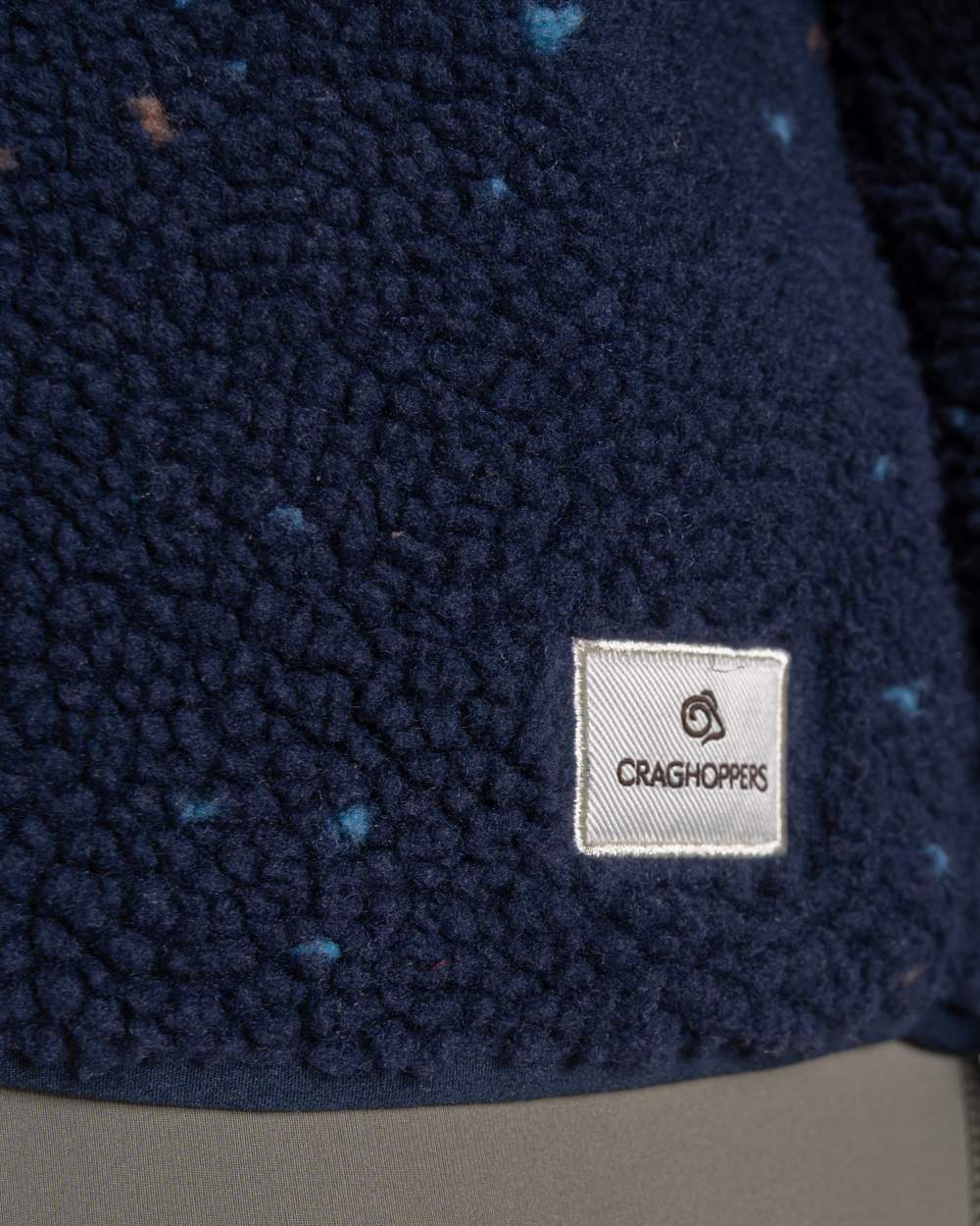 Dark Sapphire Coloured Craghoppers Womens Massey Overhead Fleece on White Background 