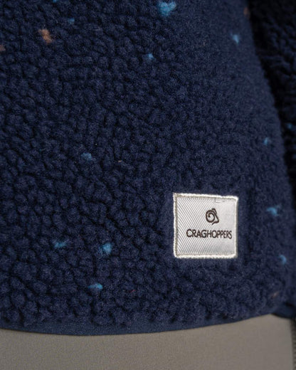 Dark Sapphire Coloured Craghoppers Womens Massey Overhead Fleece on White Background 