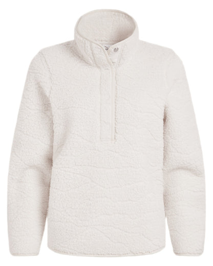 Ecru Landscape Coloured Craghoppers Womens Massey Overhead Fleece on White Background 