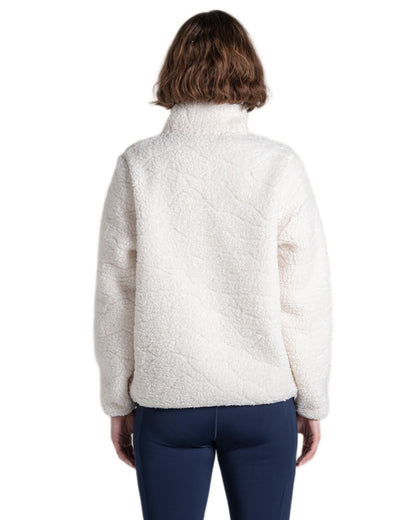 Ecru Landscape Coloured Craghoppers Womens Massey Overhead Fleece on White Background 