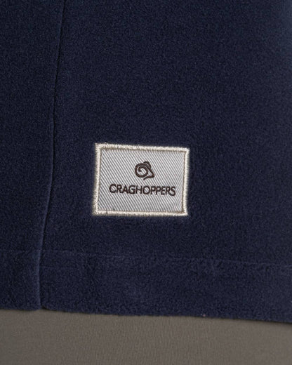 Dark Sapphire coloured Craghoppers Womens Miska Crew Neck Pullover on beige background 