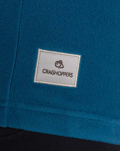 Porcelain Blue coloured Craghoppers Womens Miska Crew Neck Pullover on white background 