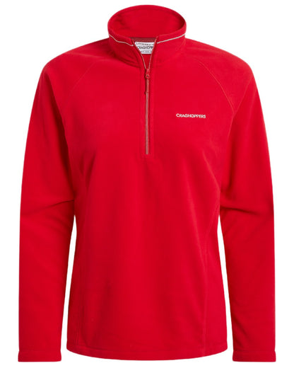 Amarylis Coloured Craghoppers Womens Miska Half-Zip Fleece on white background 