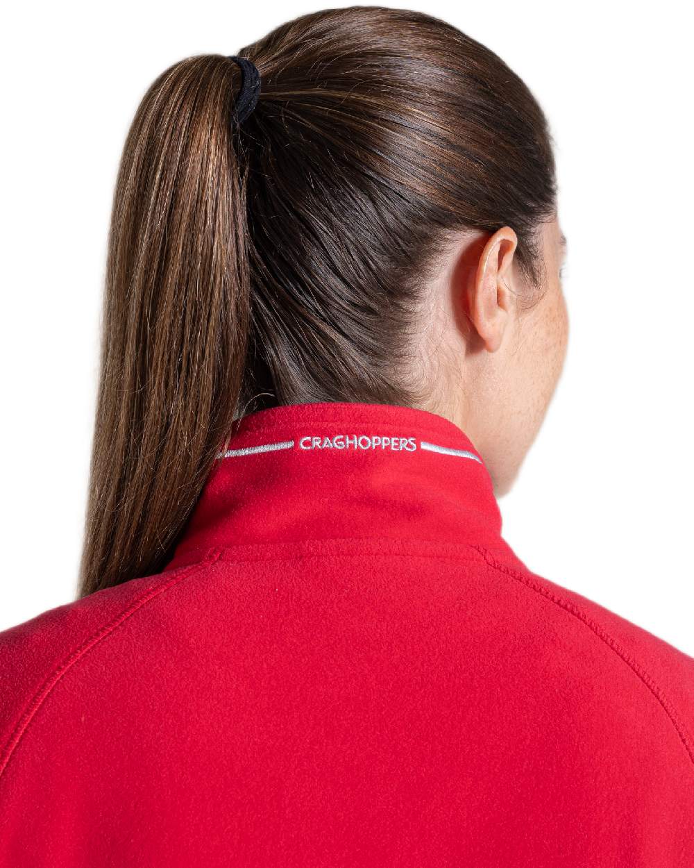 Amarylis Coloured Craghoppers Womens Miska Half-Zip Fleece on white background 