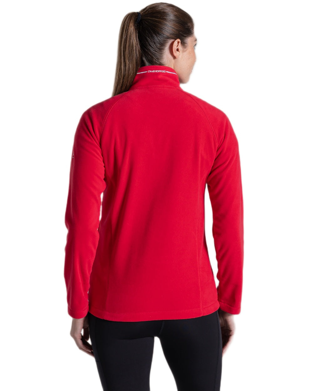 Amarylis Coloured Craghoppers Womens Miska Half-Zip Fleece on white background 