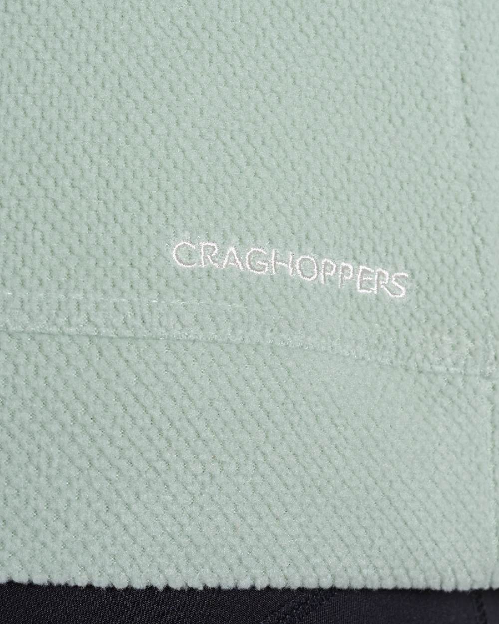 Iced Matcha Coloured Craghoppers Womens Miska Half-Zip Fleece on white background 