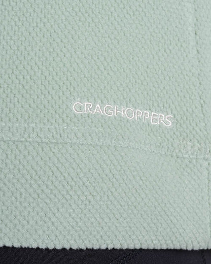 Iced Matcha Coloured Craghoppers Womens Miska Half-Zip Fleece on white background 