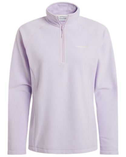 Parma Violet Coloured Craghoppers Womens Miska Half-Zip Fleece on white background 